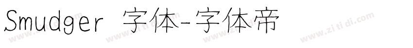 Smudger 字体字体转换